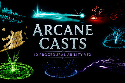 Arcane Casts - 10 Procedural Ability VFX