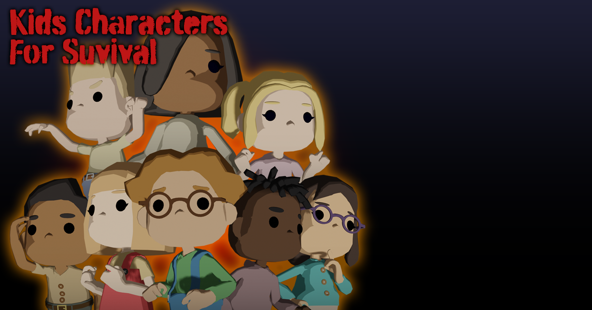 Kids characters for Survival | 3D Characters | Unity Asset Store
