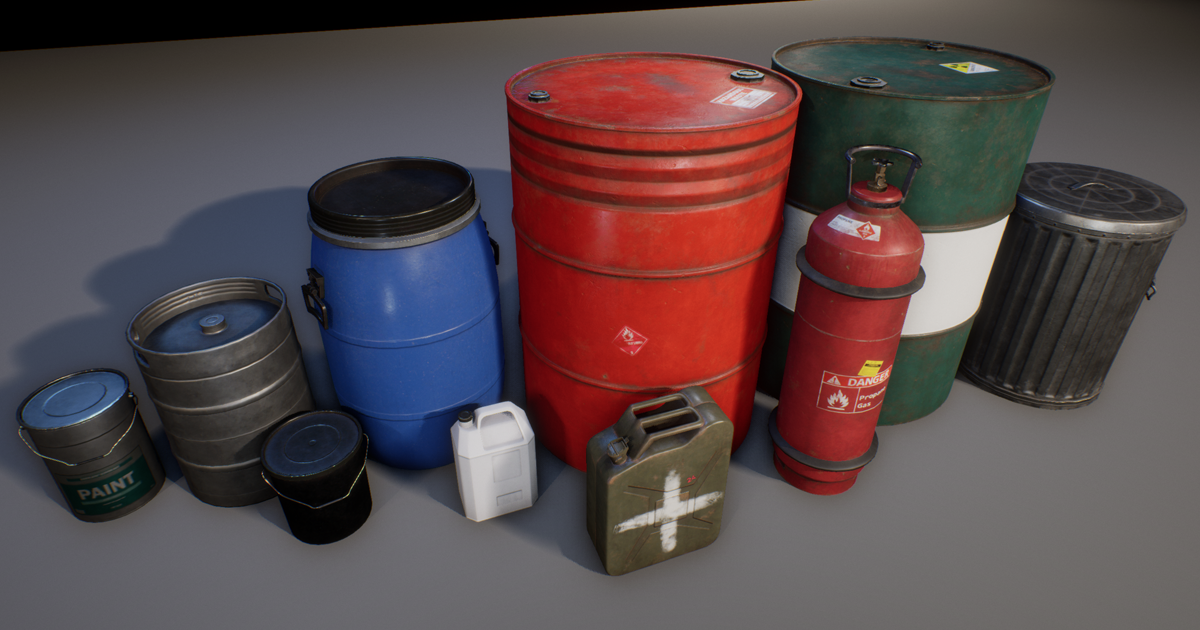 Containers Pack VOL. 1 | 3D Props | Unity Asset Store
