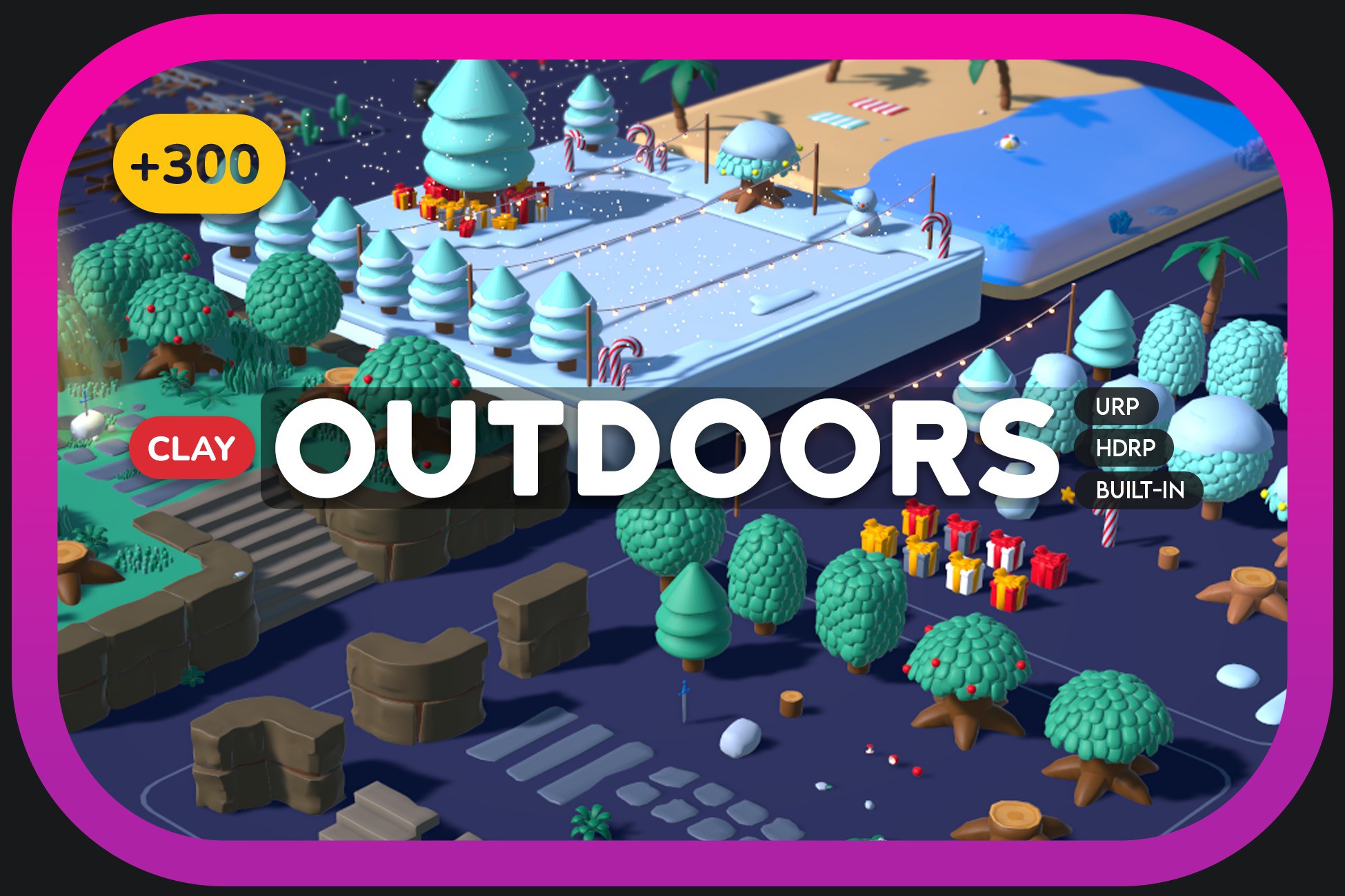 Clay Outdoors Pack | 3D Environments | Unity Asset Store