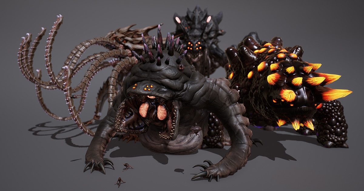 SCI FI BOSSES VOL 1 | 3D Creatures | Unity Asset Store