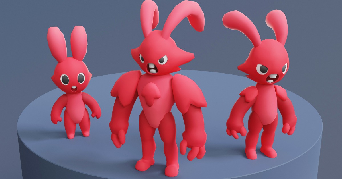 Cartoon Characters - Rabbit Warriors | 3D Creatures | Unity Asset Store