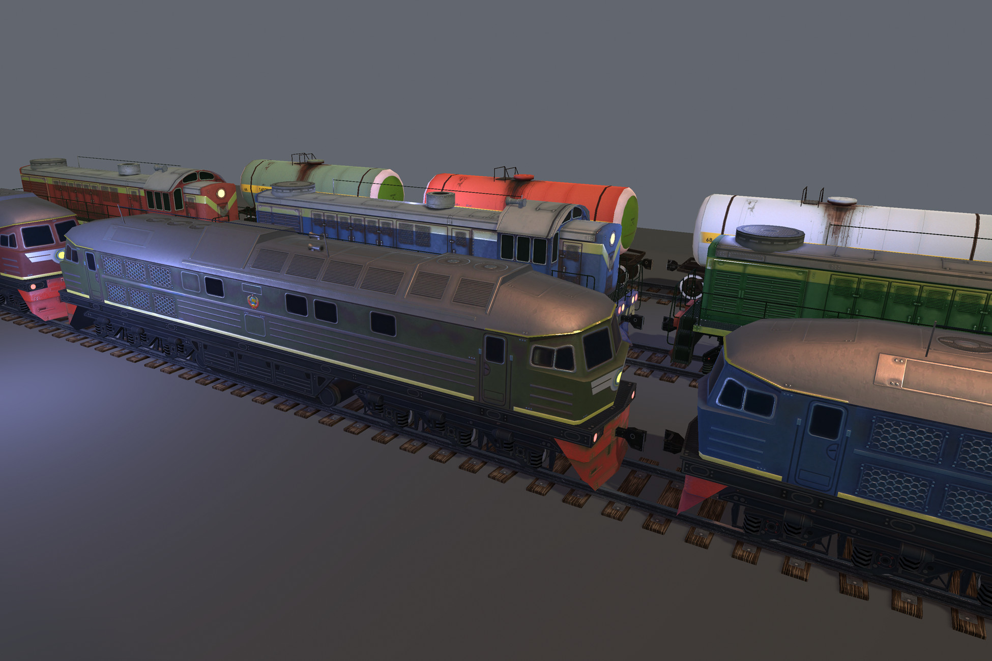 Locomotives | 3D Land | Unity Asset Store