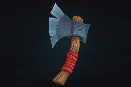 Low Poly Stylized Axe – Hand-Painted Game-Ready 3D Asset