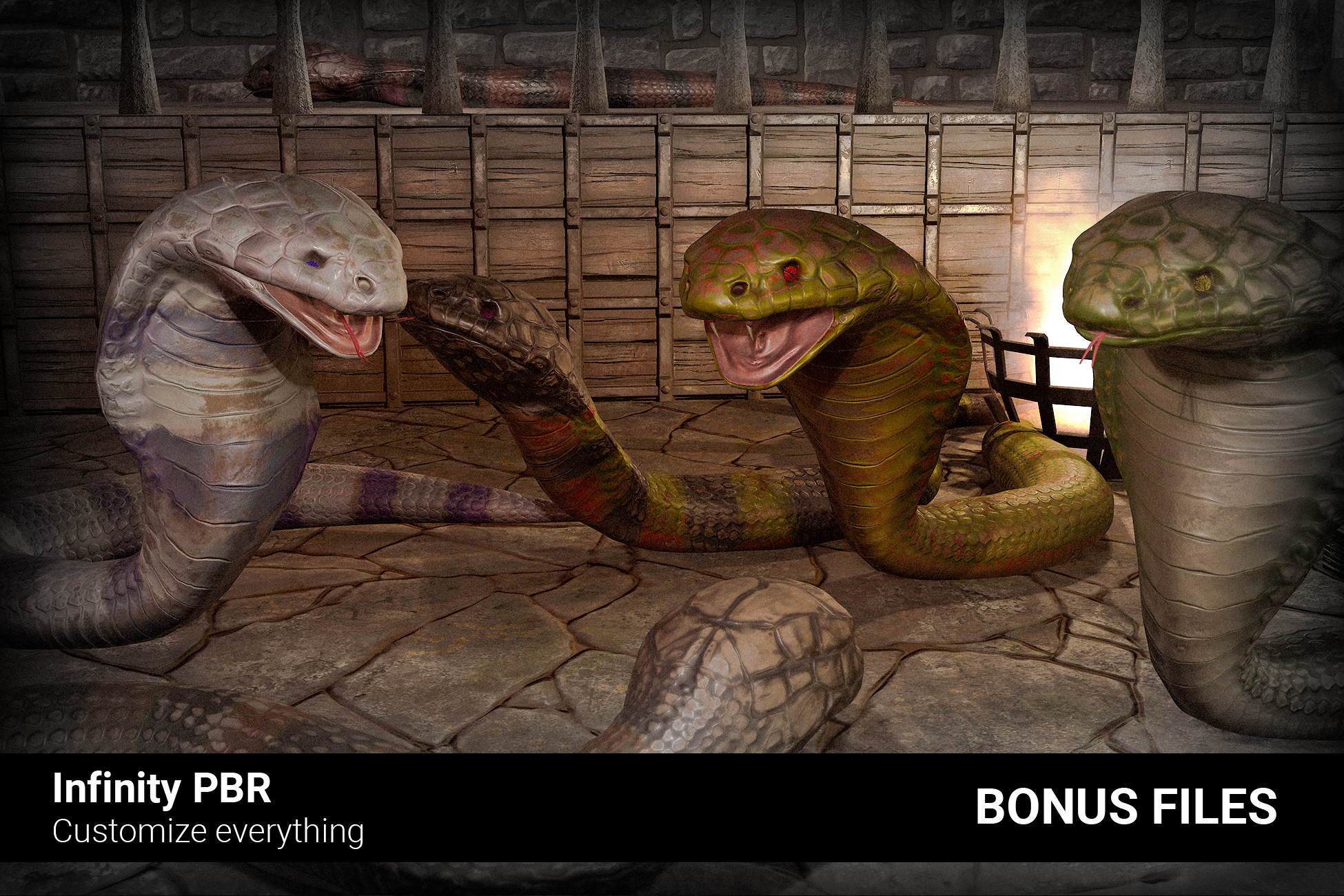 Unity Store Snake Cobra Snake - Bonus Files 1 | Characters | Unity Asset Store