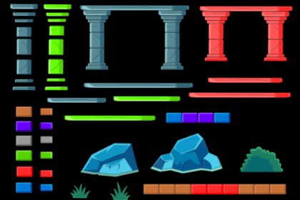 2D VECTOR BACKGROUND PACK