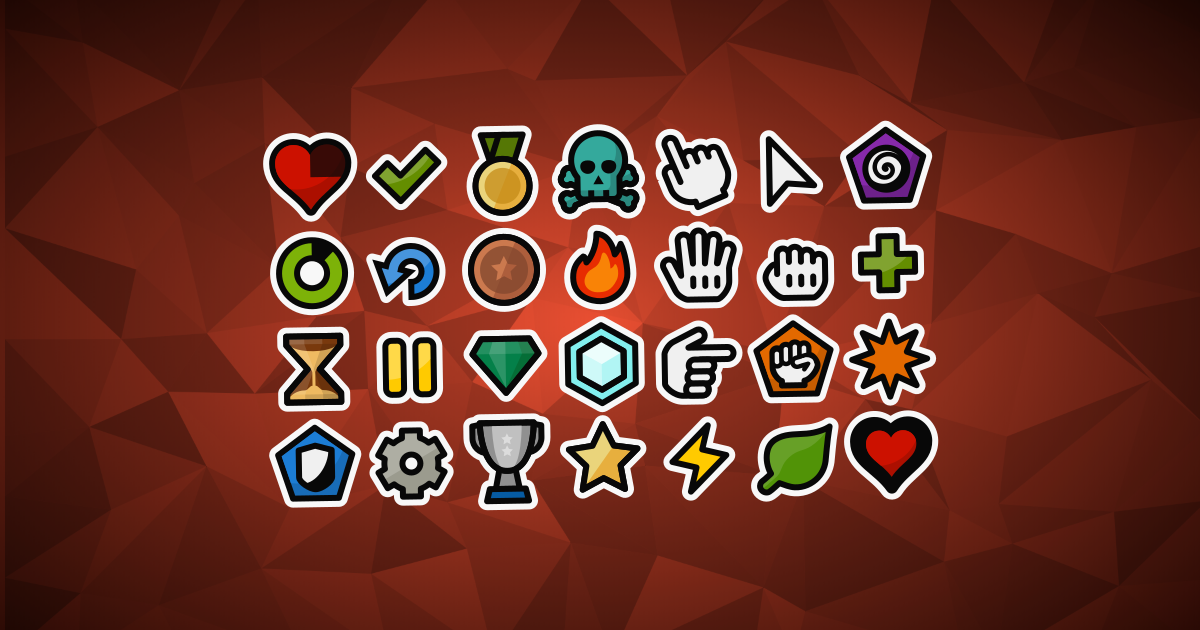 100+ Vector Sprites + Particles, Cursors, Indicators :: StickerStyle ...