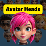 Funny Avatar Heads - 205 PNG