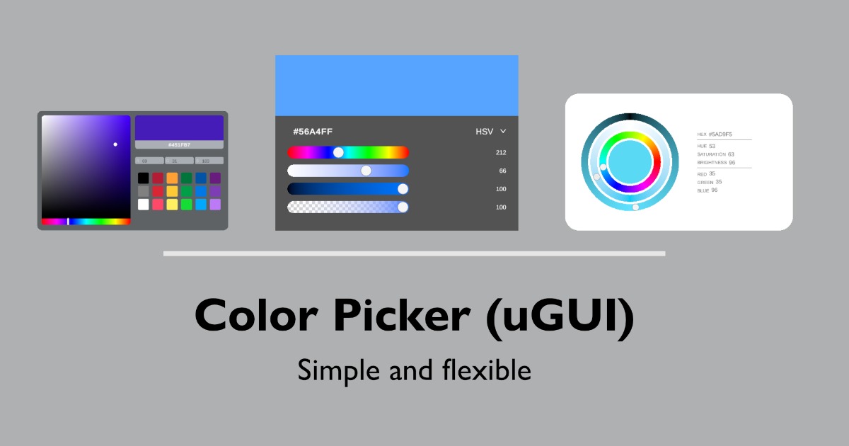Color Picker (uGUI) | GUI Tools | Unity Asset Store