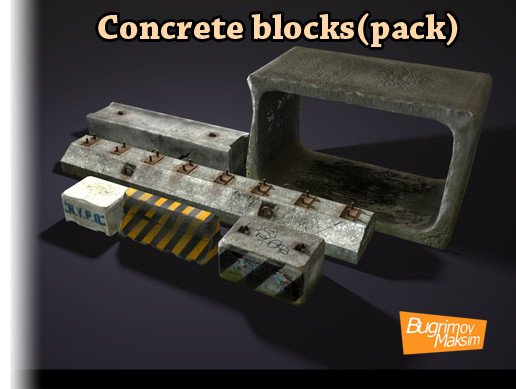 Сoncrete Blocks (Pack) | 3D 공장 | Unity Asset Store
