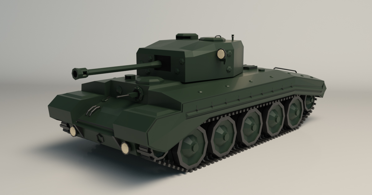 Low Poly Tank 01 | 3D Land | Unity Asset Store