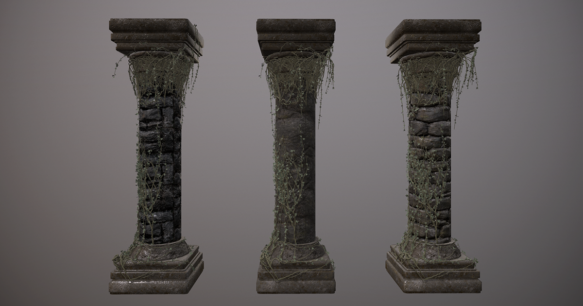 Columns Free PBR | 3D Interior | Unity Asset Store