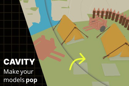 Cavity Shader: Edges and Contours