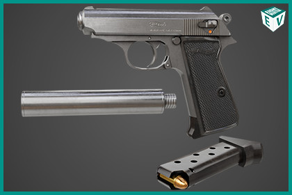Pistol 05 Silver URP HDRP Textures