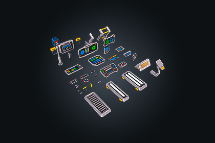 SCI-FI Props Console V1 – FTR Panel | Game Ready PBR | Built-In & URP Compatible