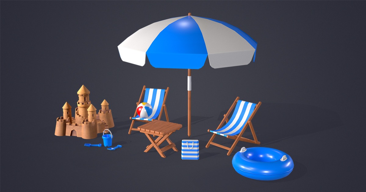 Beach Pack | 3D Props | Unity Asset Store