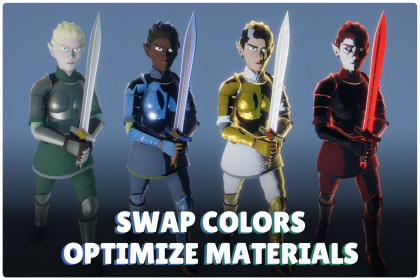 Stylized Color Swapper & Material Optimizer