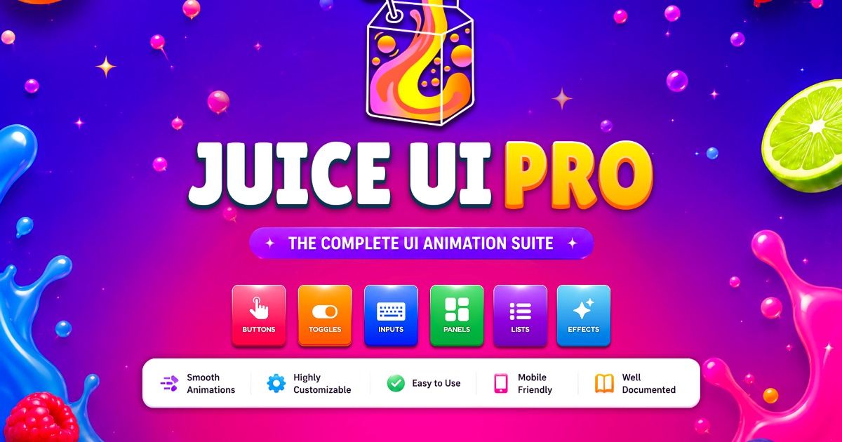 Juice UI - Pro | GUI Tools | Unity Asset Store
