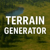 Procedural Terrain Generator with Lakes, Forests, Grass and Texture Blending