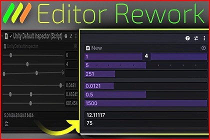 Editor Rework — Numeric fields and sliders