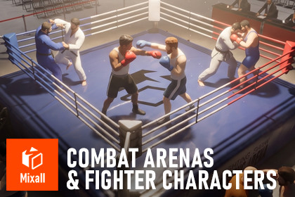 Combat Arenas & Fighter Characters Pack