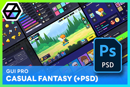 GUI - Casual Fantasy(+PSD)