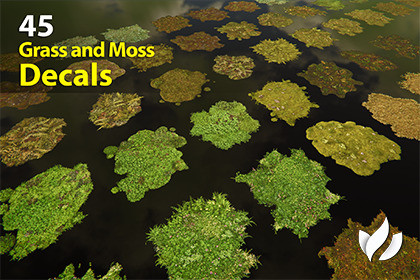 Grass and Moss Decals Pack