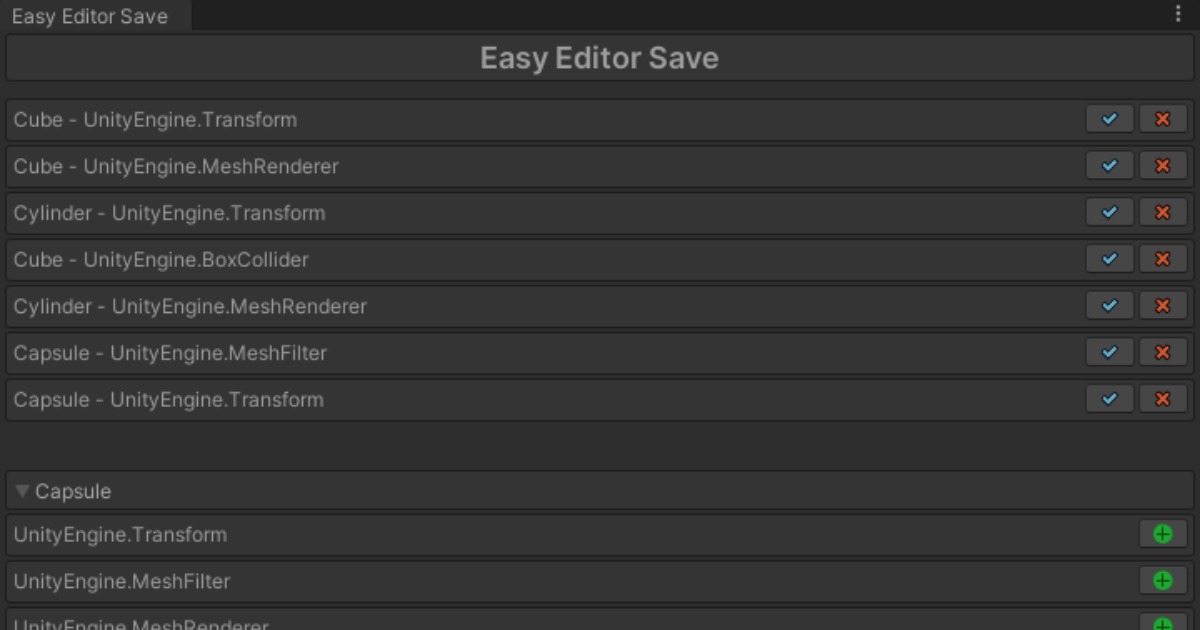 Easy Editor Save | Utilities Tools | Unity Asset Store
