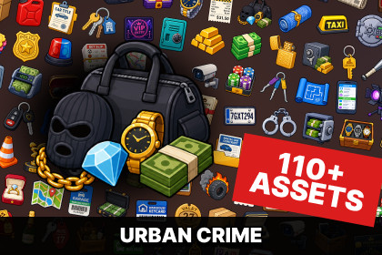Urban Crime Heist Luxury Security Garage Economy Icons Pack