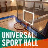 Universal sport hall - basketball, football, volleyball, tennis
