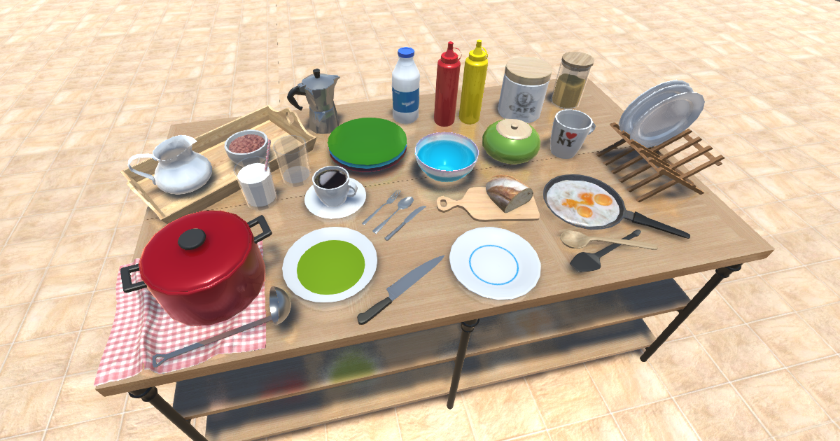 Kitchen Props | 3D Interior | Unity Asset Store