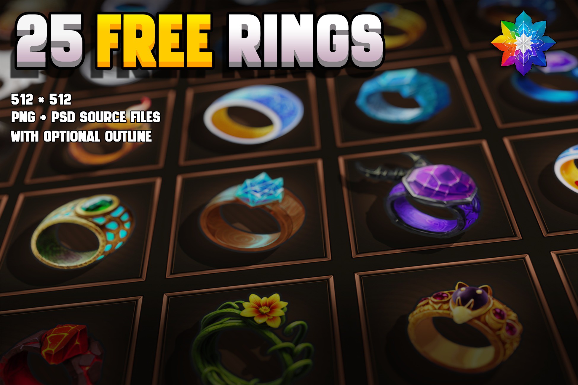 25 FREE Ring Icons | 2D Icons | Unity Asset Store