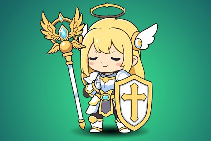Cleric 2D Spine Animation RPG