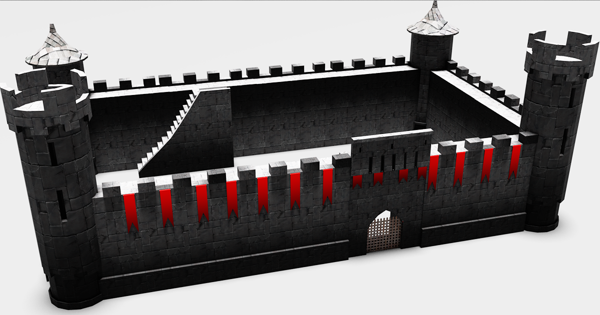 Castle low poly | 3D Historic | Unity Asset Store