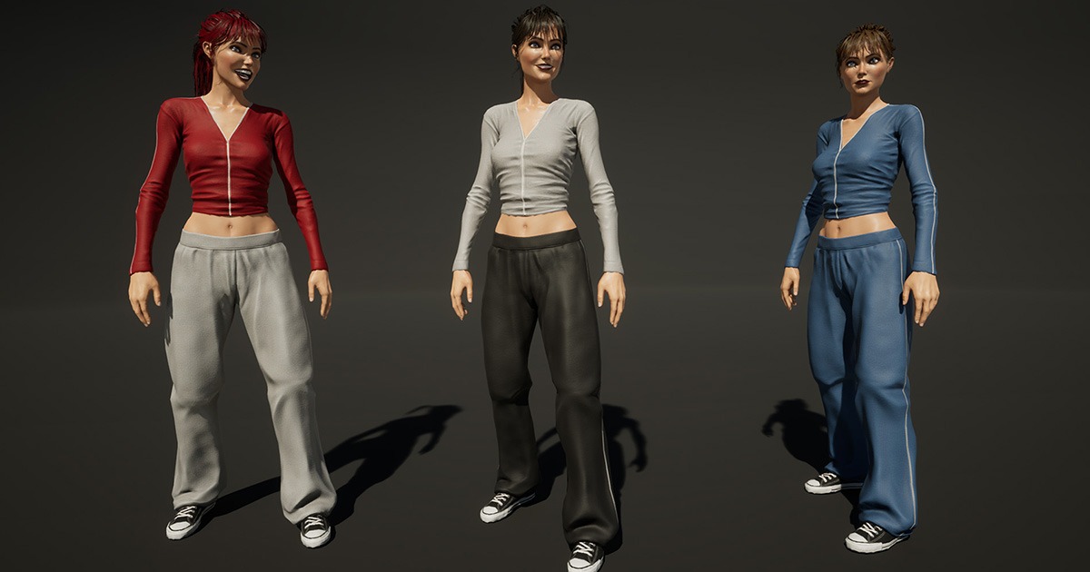 Sporty Girl CA | Characters | Unity Asset Store