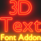 3D Text - Neon Font Addon