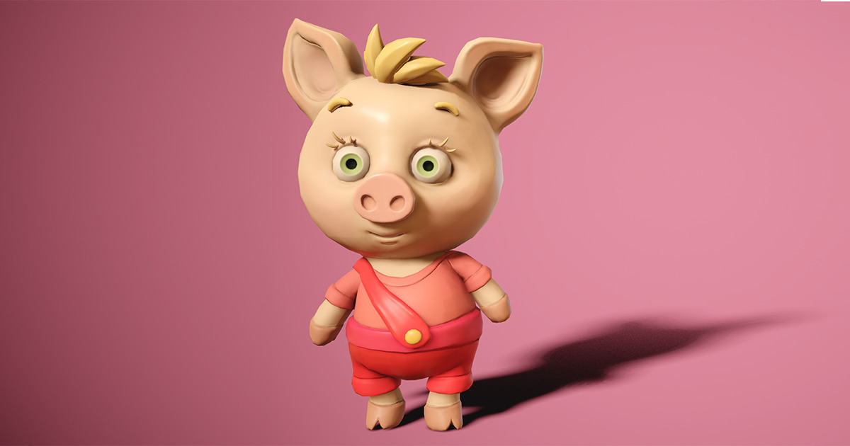 Pig Unity Cute pig | Characters | Unity Asset Store