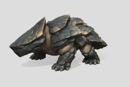 Primal Rocky - Stylized Rock Monster