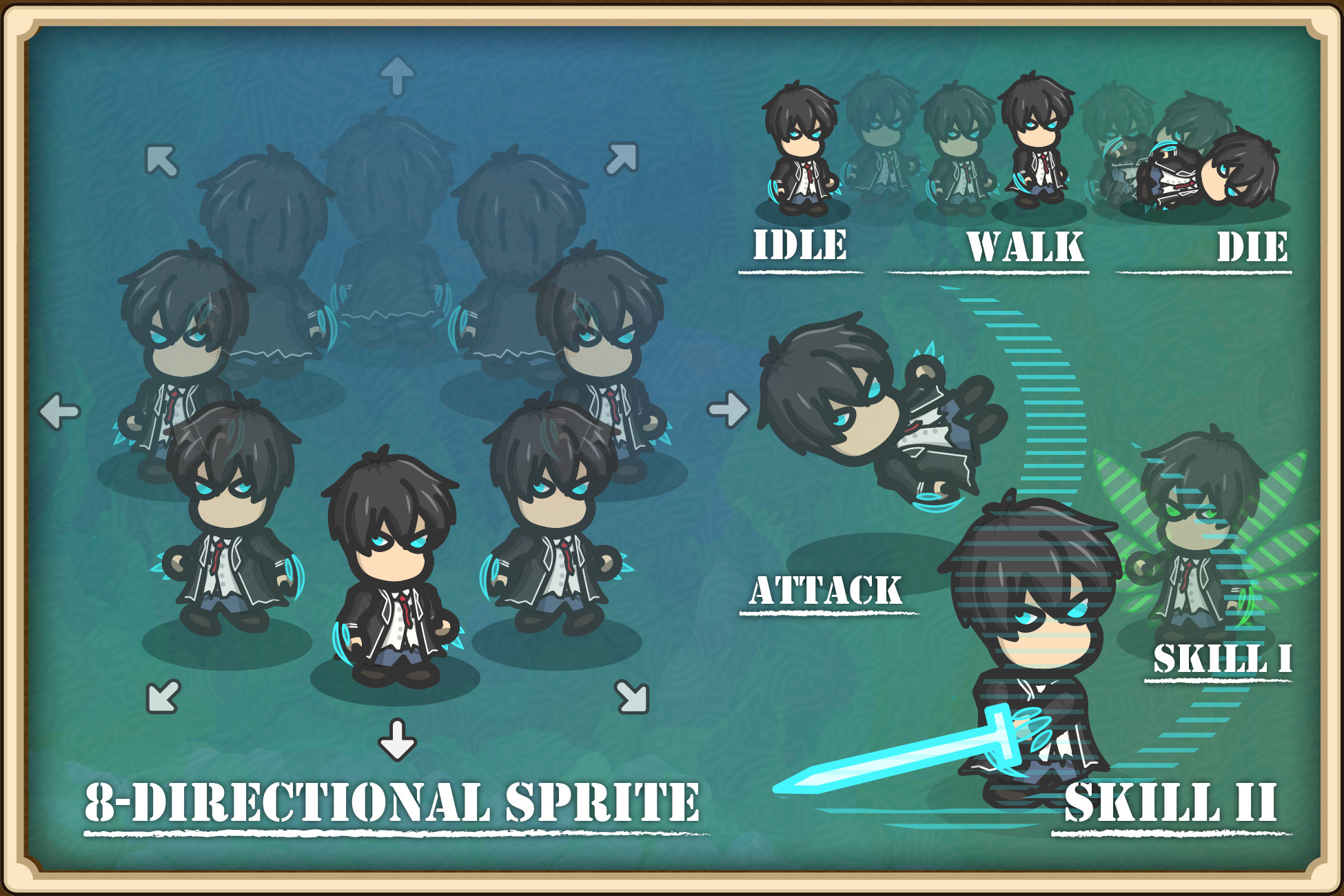 2D Character - Cute & Chibi: Anime (Unique Skill Animated Prefab with ...