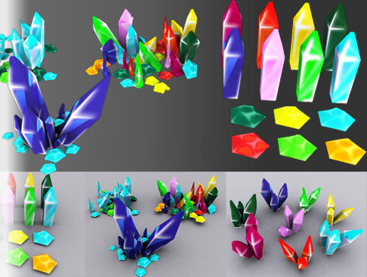 Unity Transparent Crystal Crystals/Gem Pack | 3D Props | Unity Asset Store