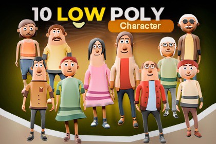 Low Poly Character Collection 3