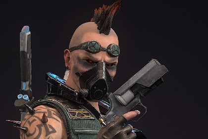 Sci-Fi Punk Warrior