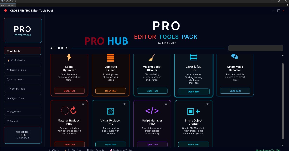 Ultimate Editor Tools — PRO Workflow Toolkit | Utilities Tools | Unity ...
