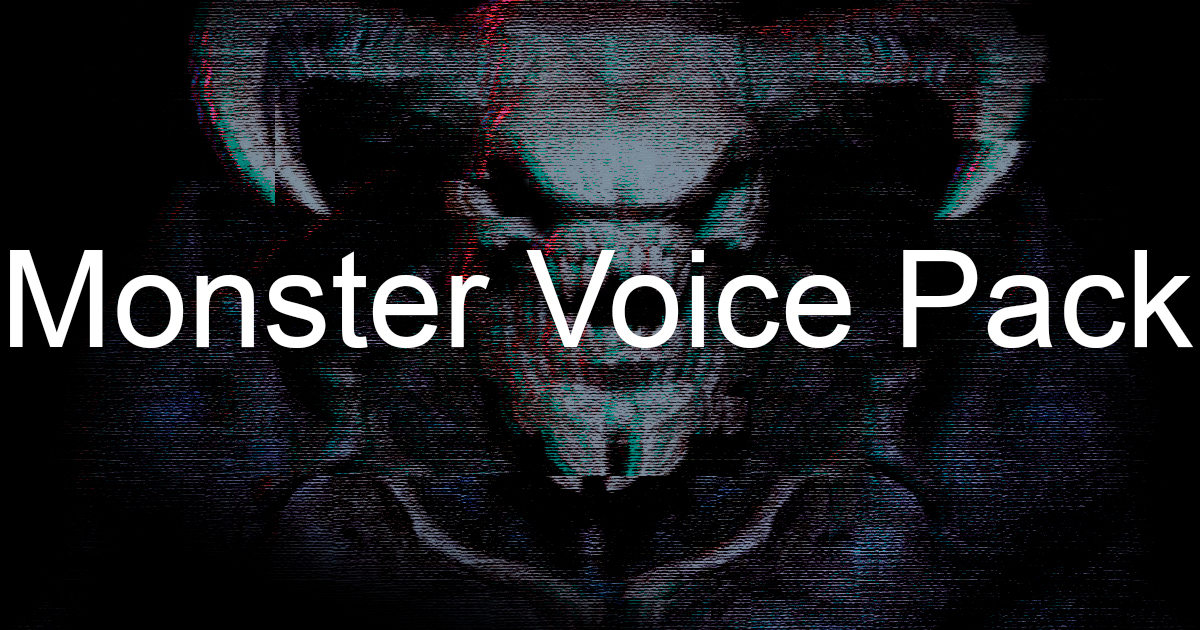 Monster Voice Pack Creatures Sound FX Unity Asset Store