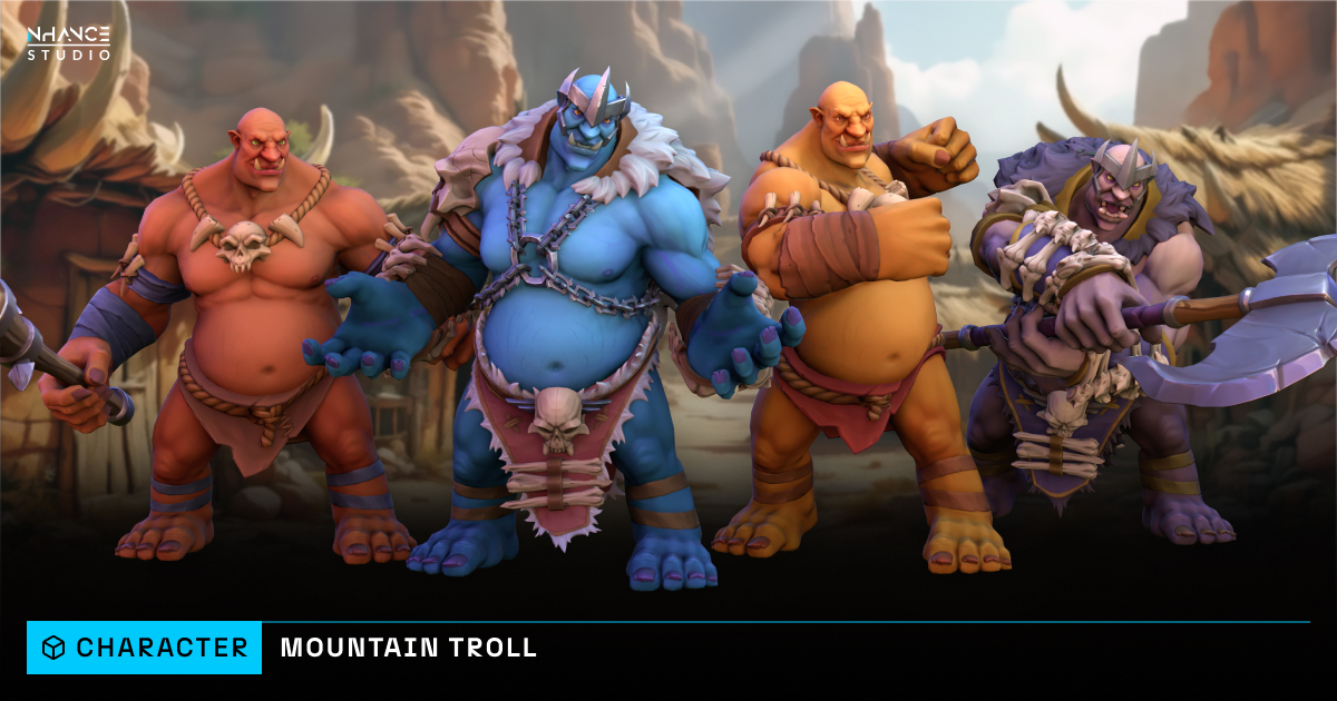 Stylized Mountain Troll | キャラクター | Unity Asset Store