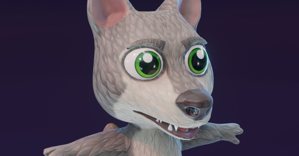 Cartoon Wolf Animated 3D Model | Characters | Unity Asset Store