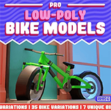 Low Poly Bike Models