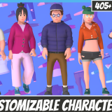 Customizable 3D City Characters Vol 2