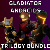 Gladiator Androids Pack Z - Customizable Robot Warriors