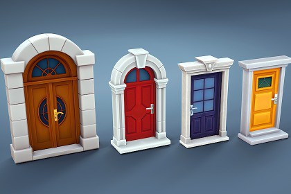 Stylized doors